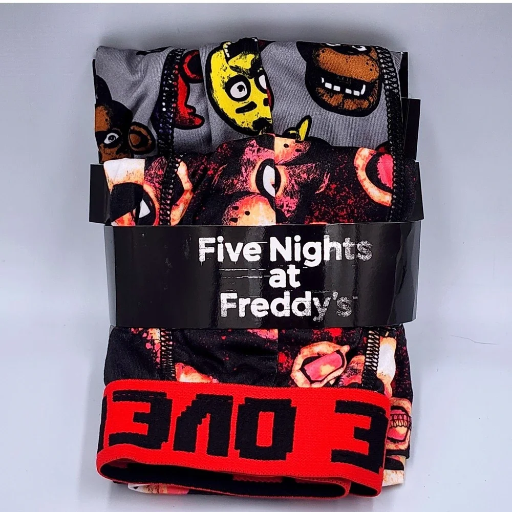 Five Nights at Freddys Boxer Briefs Mens Small 28-30 Multicolor 2 Pack FNAF New